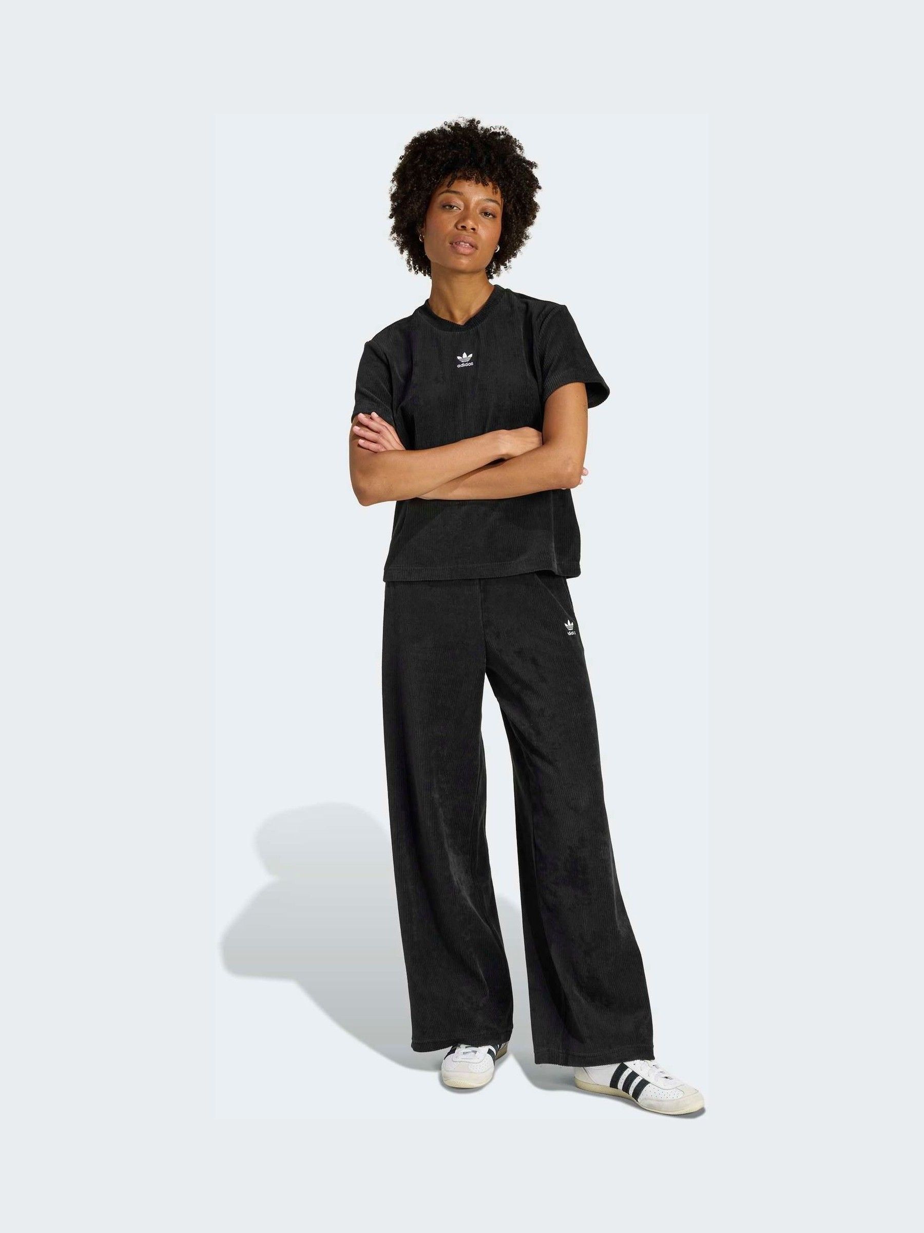 [1週間値下げ]Wide Track Pants Black Buy adidas Originals Black Essentials Chenile Track Trousers from