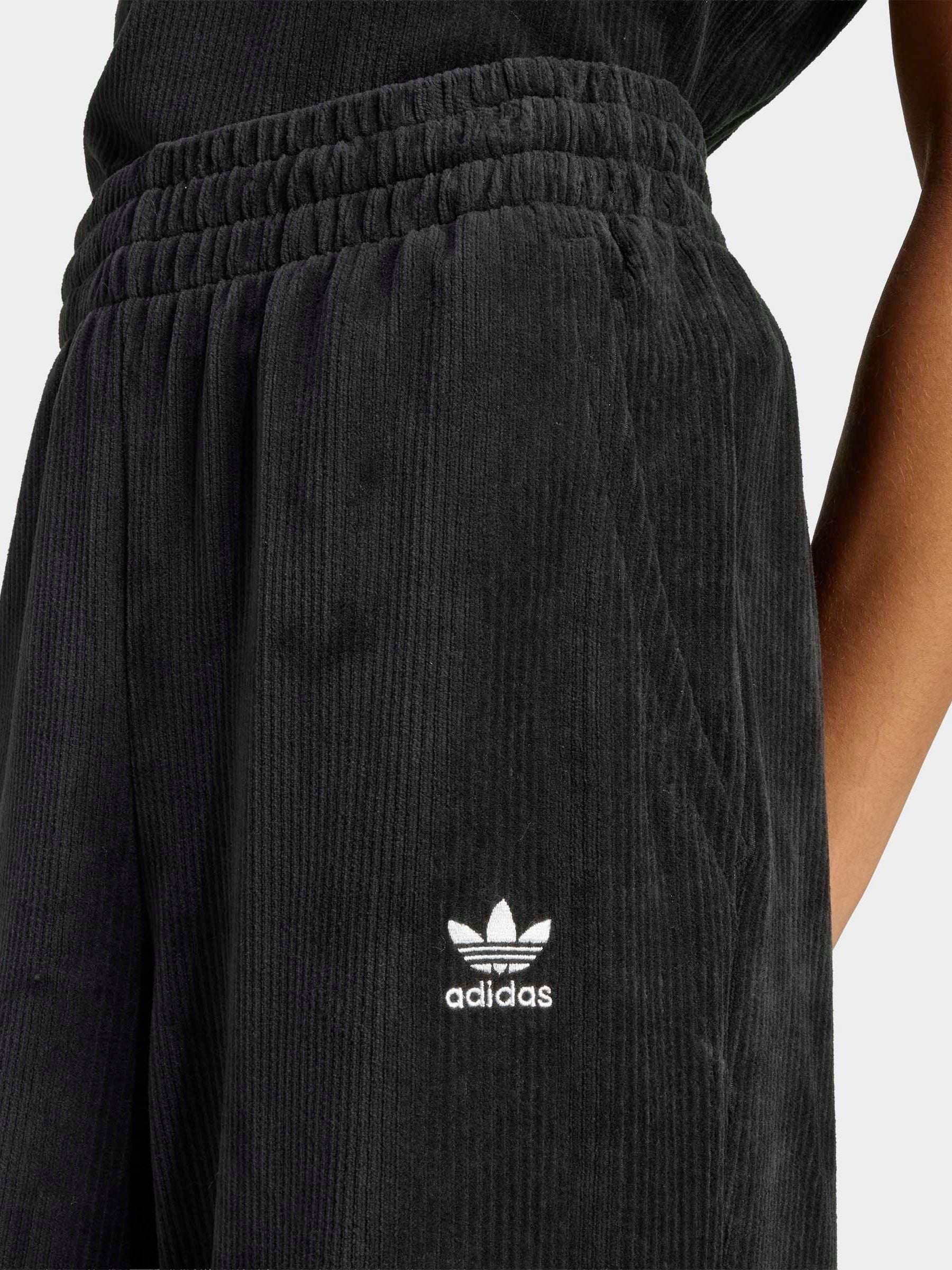 Buy adidas Originals Black Essentials Chenile Track Trousers from