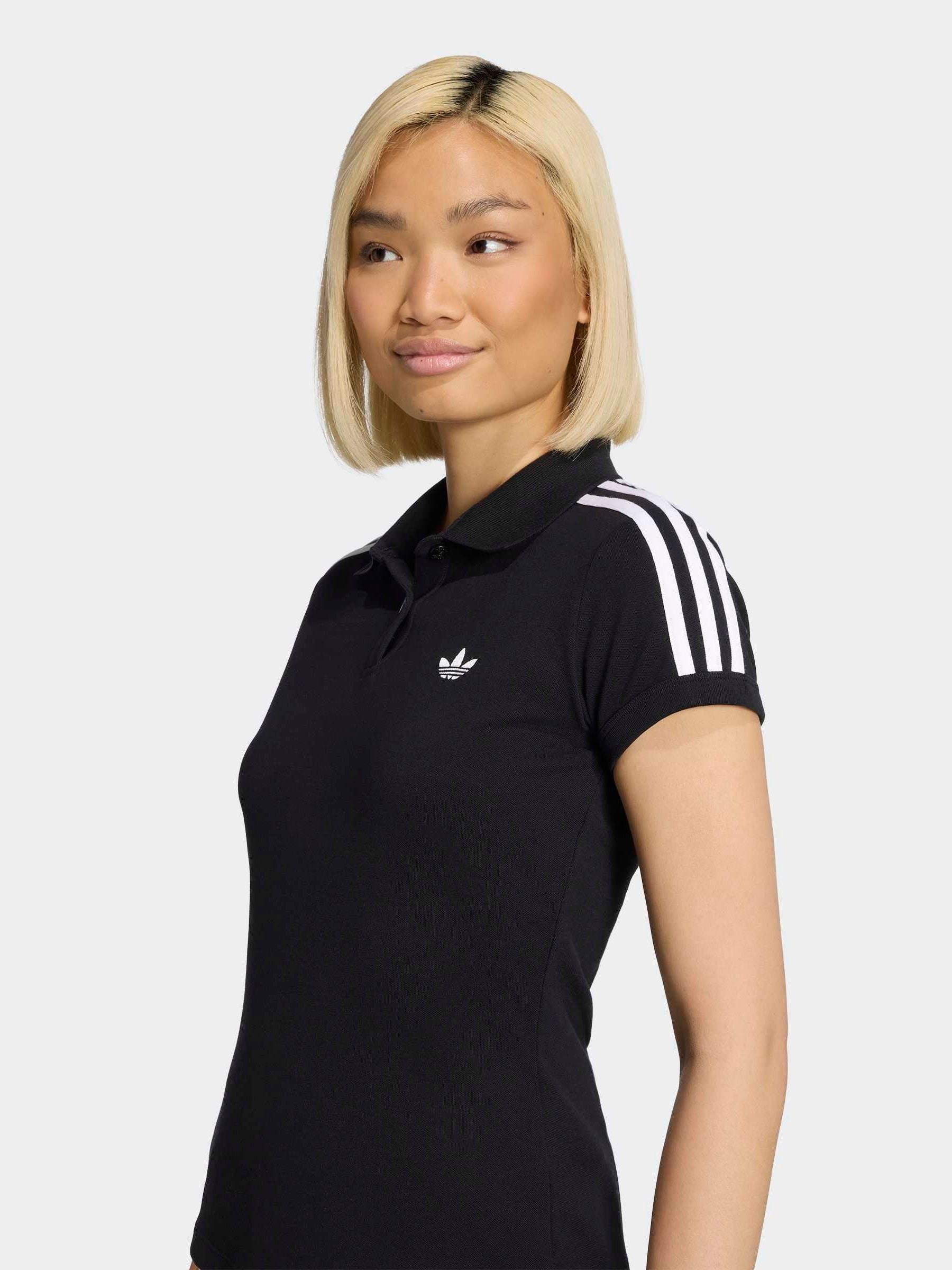 トップス ACTIVE CITY S/S SNAP POLO SHIRT Buy adidas Originals Black 3-Stripes Polo Shirt from Next Singapore