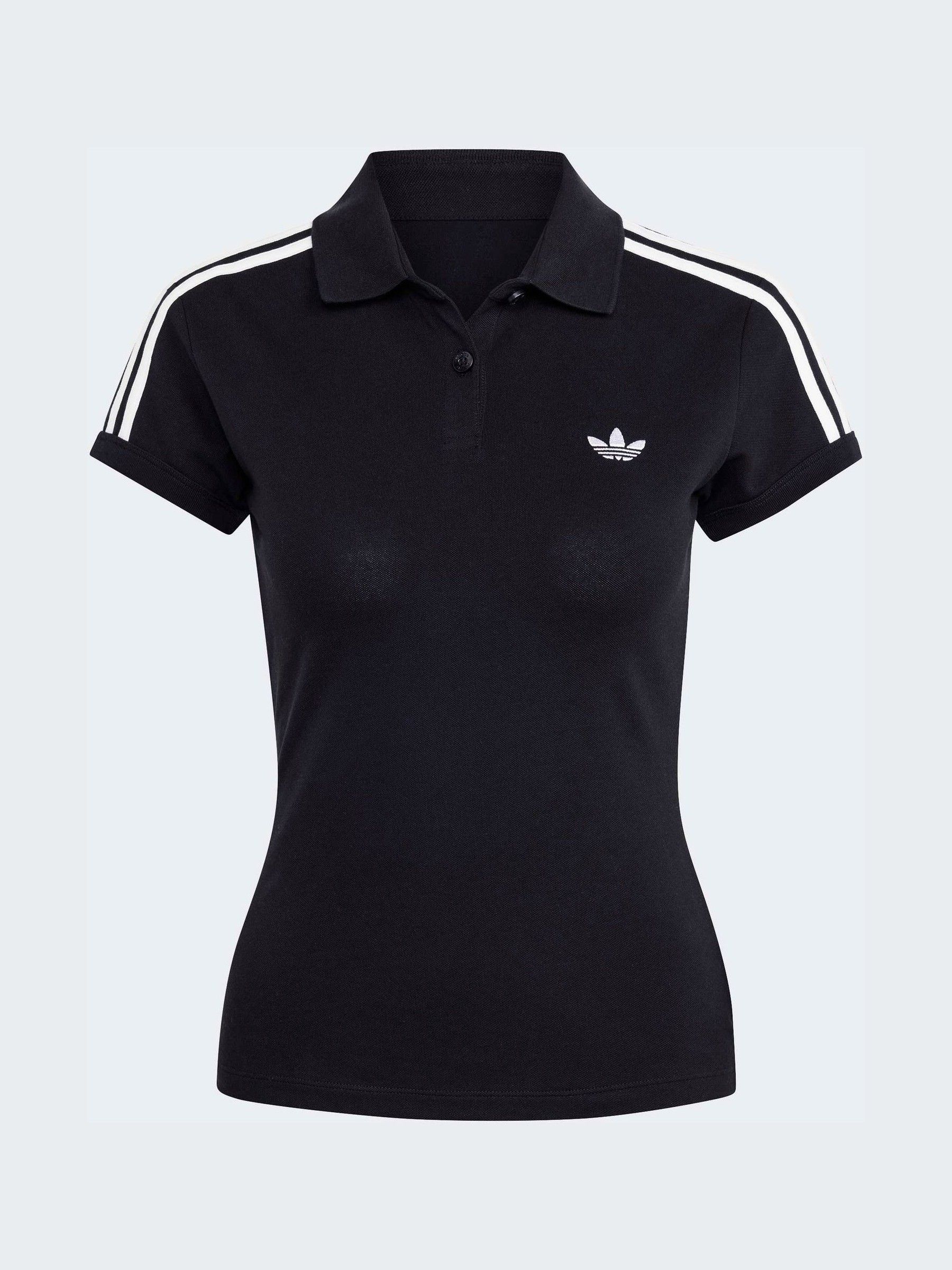 Buy adidas Originals Black 3-Stripes Polo Shirt from Next USA