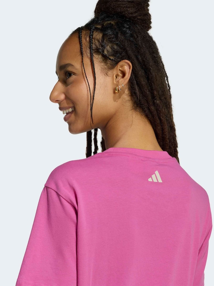 Buy adidas Pink X Farm Rio Graphic T-Shirt from Next USA