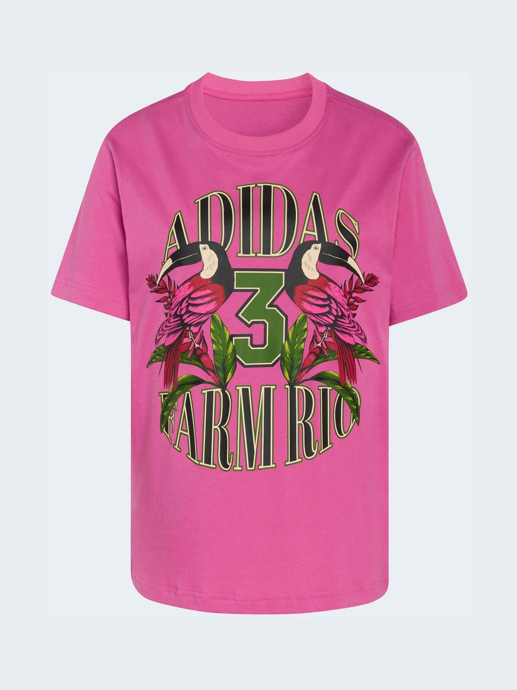 Buy adidas Pink X Farm Rio Graphic T-Shirt from Next USA