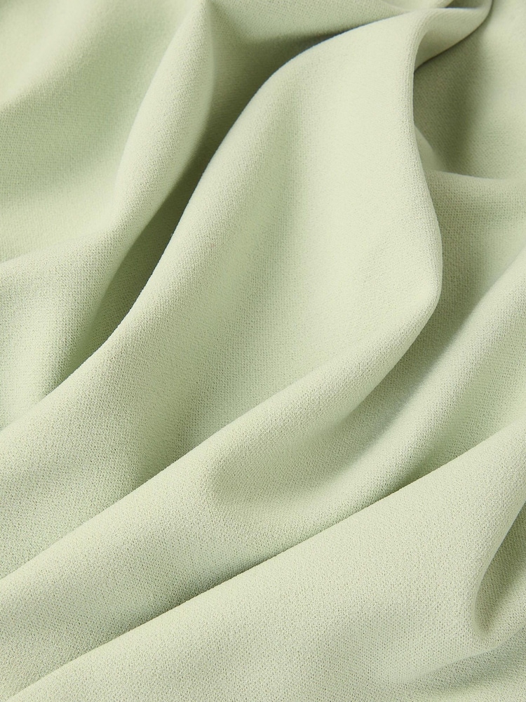 Monsoon Green One Shoulder Drape Skater Dress - Image 3 of 3
