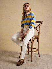 Joules Ecru Relaxed Chino Tapered Trousers - Image 3 of 8