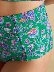 Joules Jasmine Green Floral Tankini Bottoms - Image 4 of 6