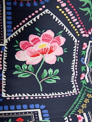 Joules Jasmine Navy Floral Tankini Top - Image 7 of 8