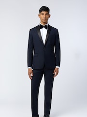 Ted Baker Tailoring Navy Tux Jacket - Image 3 of 5