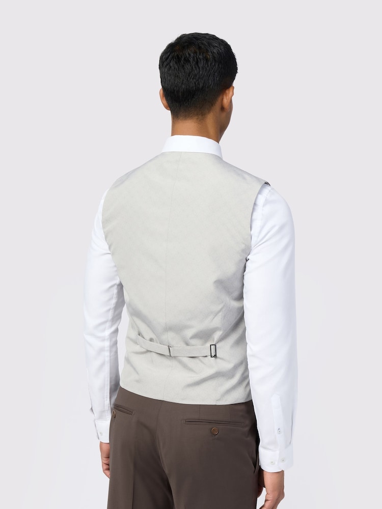 Ted Baker Tailoring Natural Tonic Waistcoat - Image 2 of 3