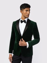 Ted Baker Tailoring Green Velvet Jacket - Image 1 of 5