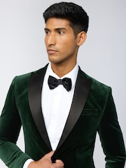 Ted Baker Tailoring Green Velvet Jacket - Image 4 of 5