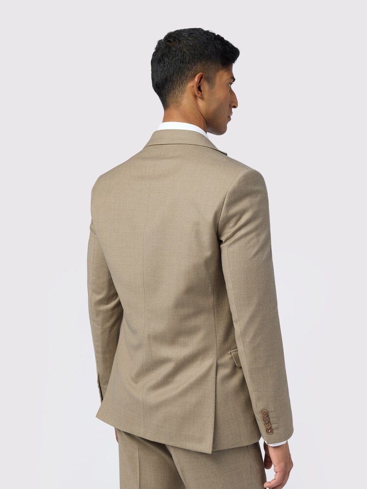 Ted Baker Tailoring Slim Natural Larkin Flannel Jacket - Image 2 of 6 Ted Baker Tailoring Slim Natural Larkin Flannel Jacket - Image 2 of 6