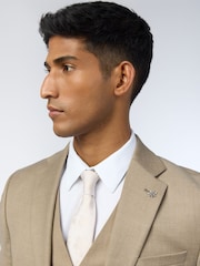 Ted Baker Tailoring Slim Natural Larkin Flannel Jacket - Image 5 of 6