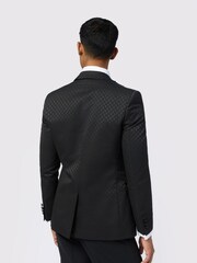 Ted Baker Tailoring Diamond Jacquard Black Jacket - Image 5 of 14