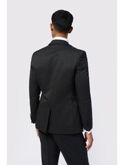 Ted Baker Tailoring Diamond Jacquard Black Jacket - Image 6 of 14