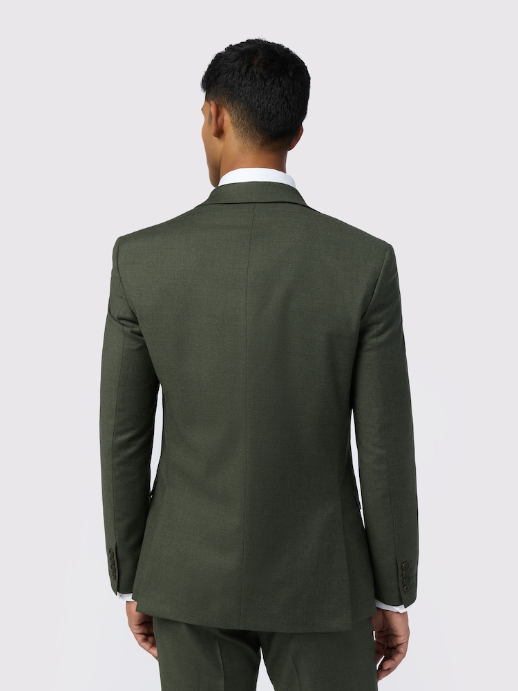 Ted Baker Tailoring Slim Green Lear Flannel Jacket - Imagen 2 de 6