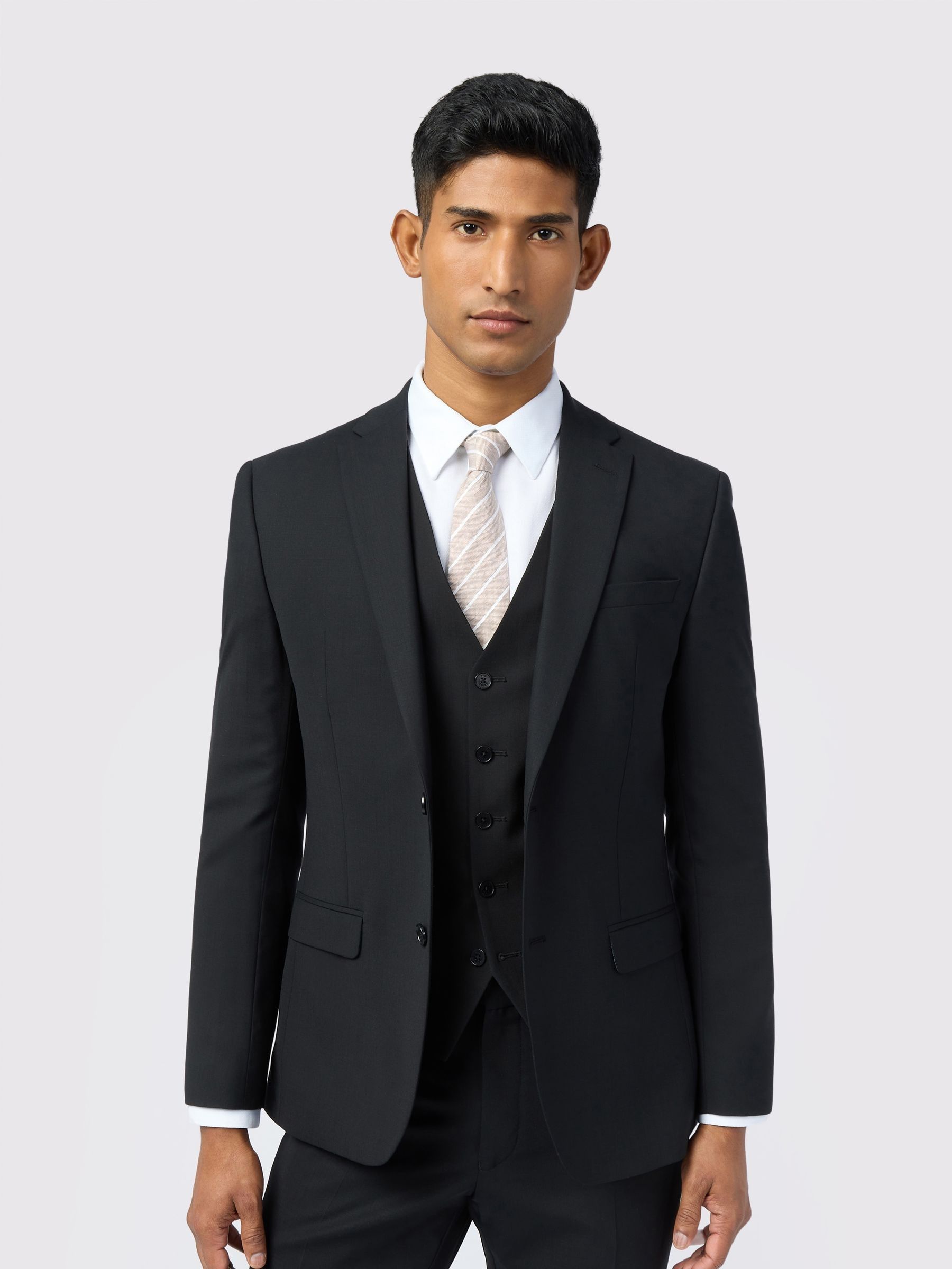 Ted Baker Black Slim Fit Performance Panama Jacket - 44/Short - Image 3