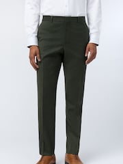 Ted Baker Tailoring Slim Green Lear Flannel Trousers - Image 1 of 2