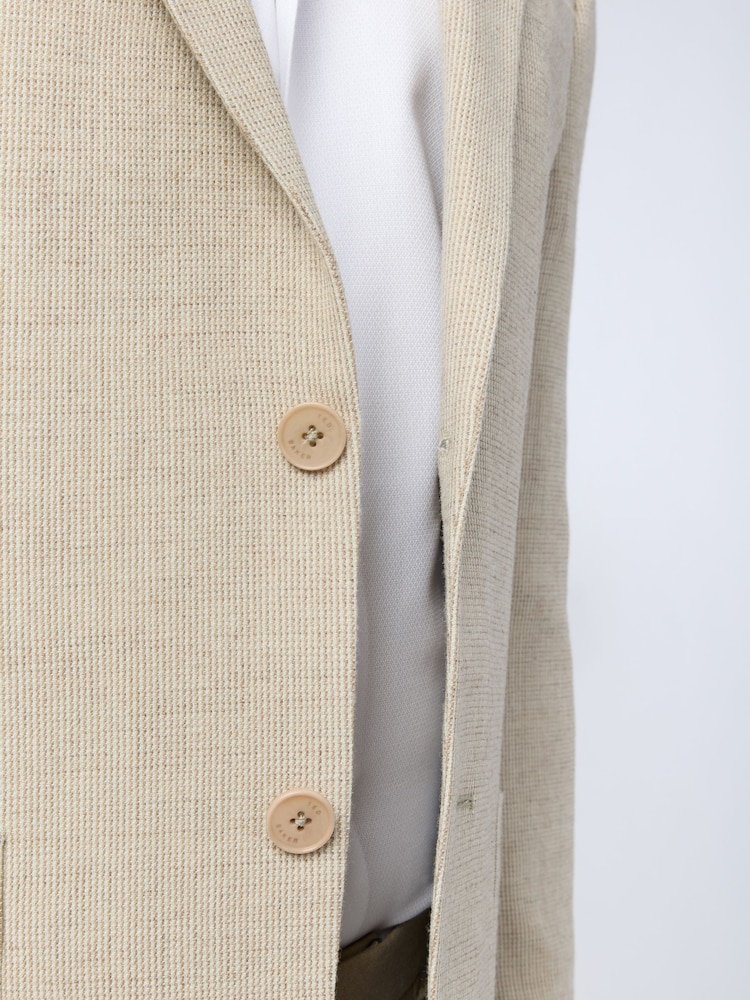 Ted Baker Tailoring Natural Puppytooth Jacket - Image 6 of 6 Ted Baker Tailoring Natural Puppytooth Jacket - Image 6 of 6
