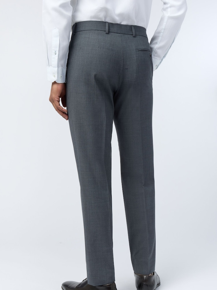 Ted Baker Tailoring Grey Performance Panama Trousers - Image 2 of 2