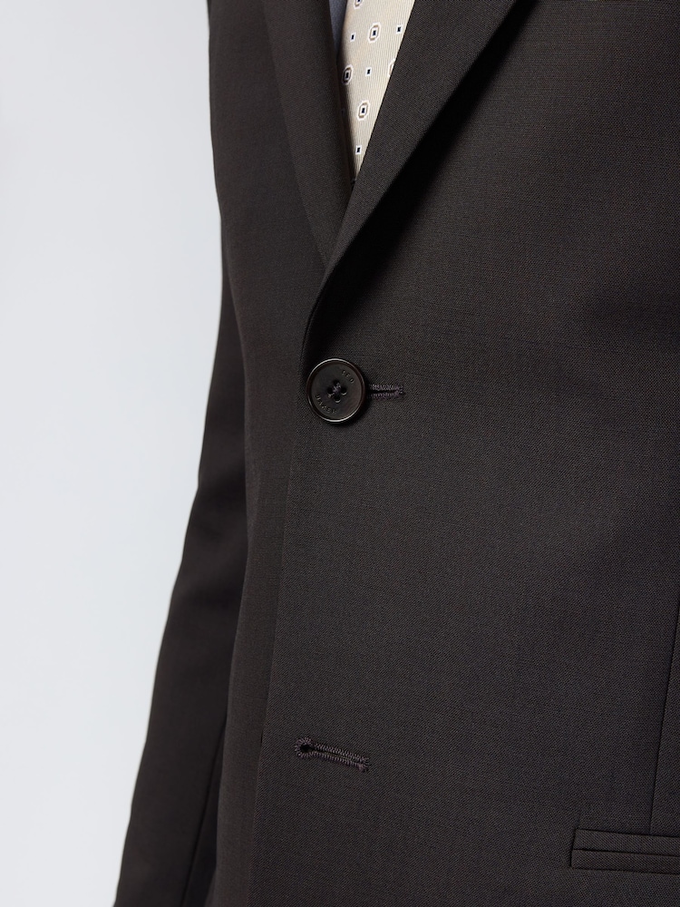 Ted Baker Tailoring Slim Purple Alben Plum Tonic Jacket - صورة 6 من 6