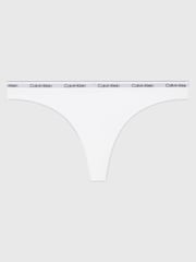 Calvin Klein White Icon Logo Thongs - Image 5 of 5