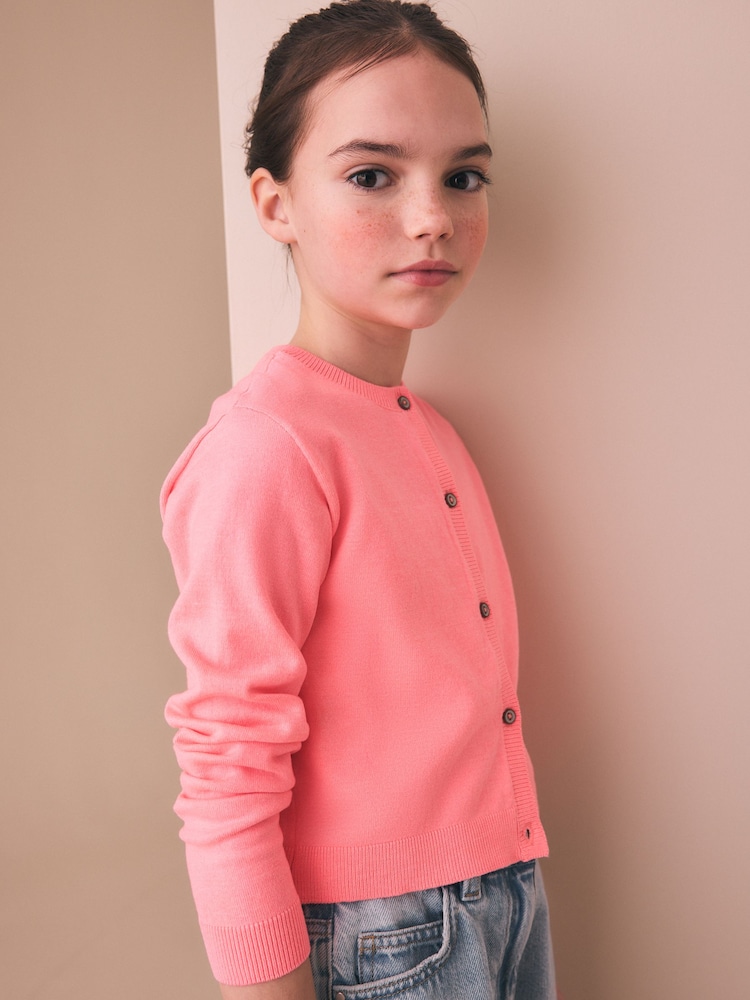 Fluro Rose - Cardigan boutonné 3ans -16ans (3mois -16ans) - Image 1 de 8