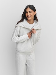 Marga gris - Half Zip Jersey Jumper - Imagen 1 de 7