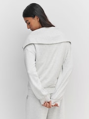 Marga gris - Half Zip Jersey Jumper - Imagen 3 de 7