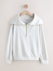 Marga gris - Half Zip Jersey Jumper - Imagen 5 de 7