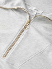 Marga gris - Half Zip Jersey Jumper - Imagen 6 de 7