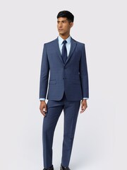 Ted Baker Tailoring Slim Blue Foyle Airforce Scratch Jacket - Image 3 of 5