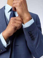 Ted Baker Tailoring Slim Blue Foyle Airforce Scratch Jacket - Image 5 of 5