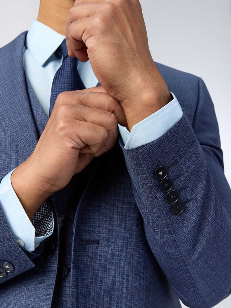 Ted Baker Tailoring Slim Blue Foyle Airforce Scratch Jacket - Image 5 of 5