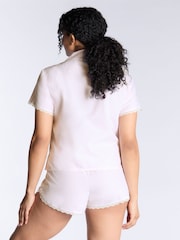 Boux Avenue Stripe Lace Short Pyjamas Set - Image 2 of 5