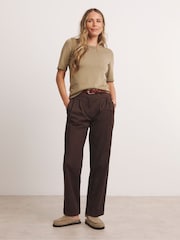 JD Williams Natural Premium Semi Sheer T-Shirt - Image 4 of 6