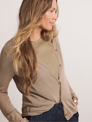 JD Williams Natural Premium Semi Sheer T-Shirt - Image 6 of 6