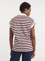 JD Williams Cream Striped Boxy Rugby Top - Image 2 of 4