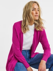 JD Williams Pink Longline Edge To Edge Cardigan - Image 1 of 4