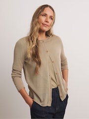 JD Williams Natural Premium Sheer Cardigan - Image 1 of 6