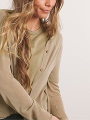 JD Williams Natural Premium Sheer Cardigan - Image 5 of 6