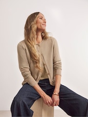 JD Williams Natural Premium Sheer Cardigan - Image 6 of 6
