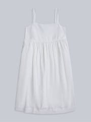 Animal White Womens Linen Midi Dress - Image 1 of 4