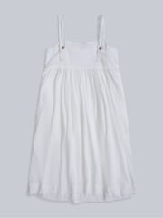 Animal White Womens Linen Midi Dress - Image 2 of 4