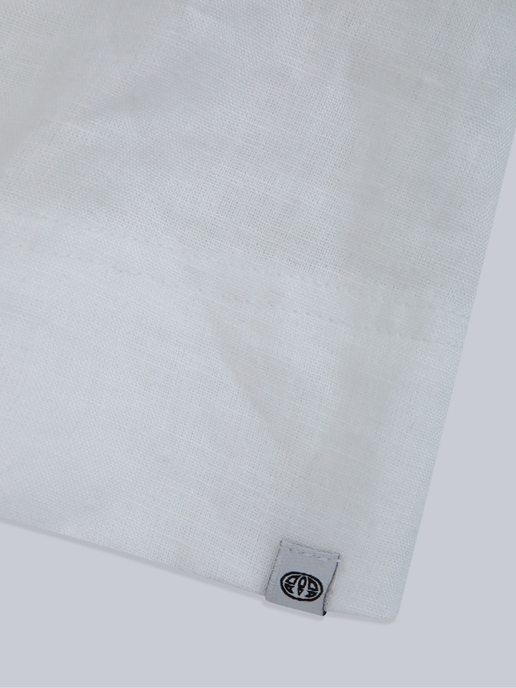 Animal White Womens Linen Midi Dress - Image 4 of 4