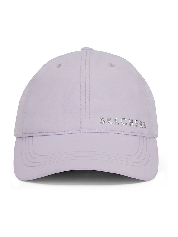 Skechers Purple Skech Shine Foil Baseball Hat - Image 1 of 5 Skechers Purple Skech Shine Foil Baseball Hat - Image 1 of 5
