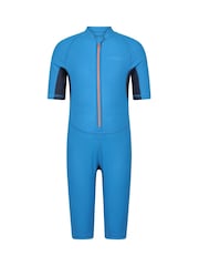 Mountain Warehouse Blue Kids Wave Thermal Lined Shorty Wetsuit - Image 1 of 5