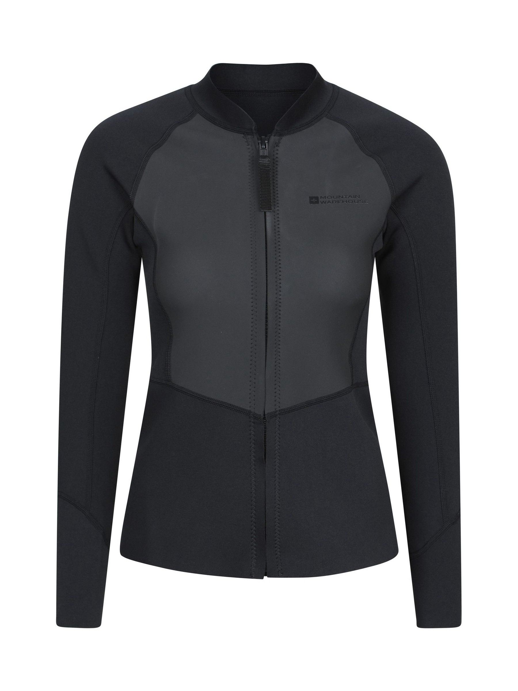 Buy Mountain Warehouse Black Lamorna Long Sleeved Wetsuit Rash Vest ...