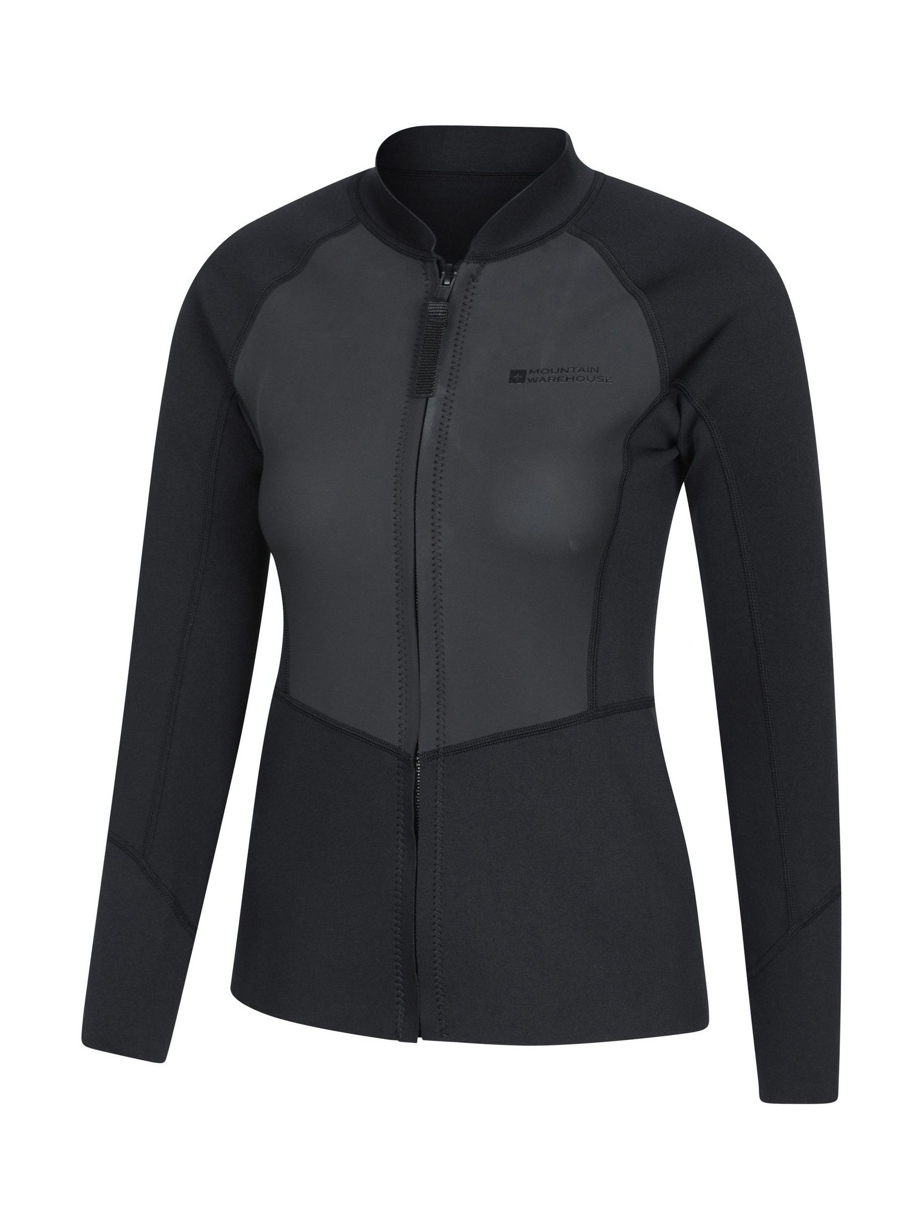 Buy Mountain Warehouse Black Lamorna Long Sleeved Wetsuit Rash Vest ...
