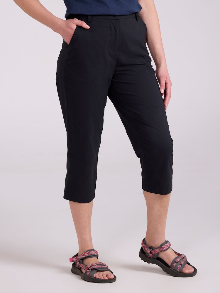 Mountain Warehouse Black Womens Delta Stretch Trousers - Image 1 of 10