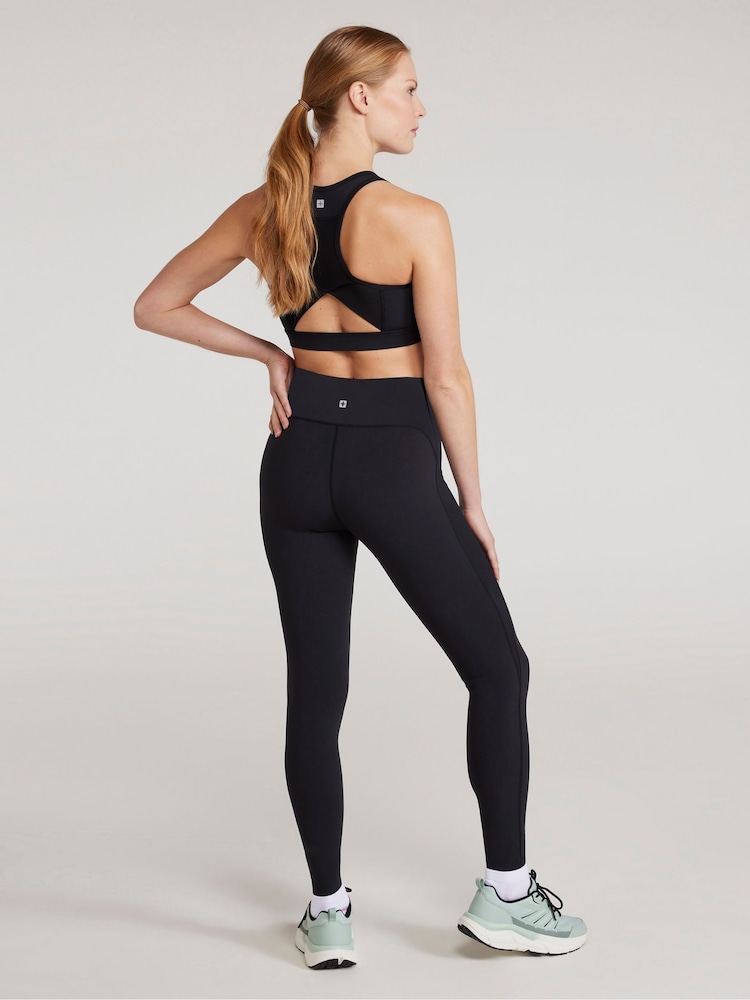 Buy Mountain Warehouse Black Womens Compression Leggings from the